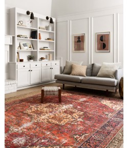 Loloi Loren LQ-07 RED / NAVY Area Rug 2 ft. 3 in. X 3 ft. 9 in. Rectangle