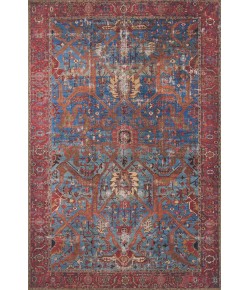 Loloi Loren LQ-10 BLUE / RED Area Rug 5 ft. 0 in. X 7 ft. 6 in. Rectangle