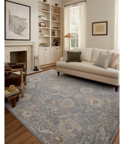 Chris Loves Julia x Loloi Louisa Ocean Sunset LOI-02 5ft.-3in. X 5ft.-3in. Round Rug
