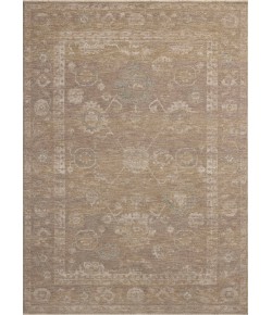 Chris Loves Julia x Loloi Louisa Taupe / Gold LOI-04 5ft.-3in. X 5ft.-3in. Round Rug