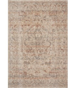 Loloi Lourdes LOU-04 Ivory / Spice Area Rug 2 ft. 8 in. X 2 ft. 8 in. Round