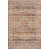 Loloi Lourdes LOU-07 Tangerine / Ocean Area Rug 2 ft. 7 in. X 7 ft. 9 in. Rectangle