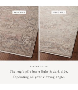 Loloi Lyra LYR-01 Blush / Dove Area Rug 2 ft. 7 in. X 8 ft. 0 in. Rectangle