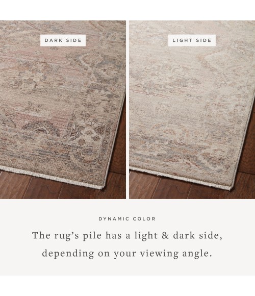 Loloi Lyra Area Rug Loloi Lyra Blush / Dove 2'-7" x 8'-0" Runner Rug