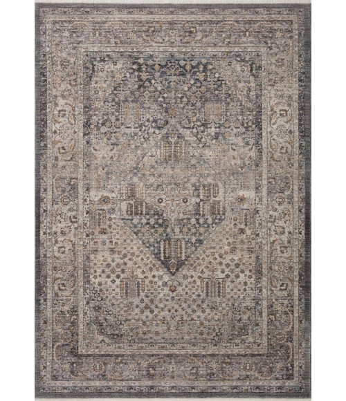 Loloi Lyra Denim / Pebble 5'-3" x 7'-9" Area Rug