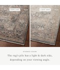 Loloi Lyra Denim / Sand 7'-10" x 7'-10" Round Area Rug