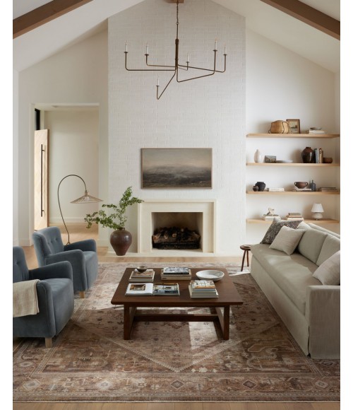 Loloi Lyra Area Rug Loloi Lyra Natural / Mocha 2'-7" x 16'-0" Runner Rug