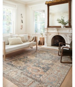 Loloi Margot Feat. Cloudpile™ MAT-03 Ocean / Spice Area Rug 2 ft. 0 in. X 5 ft. 0 in. Rectangle