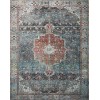 Loloi Margot Feat. Cloudpile™ MAT-05 Ocean / Brick Area Rug 8 ft. 6 in. X 11 ft. 6 in. Rectangle