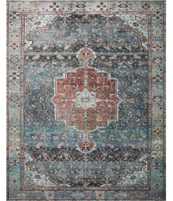 Loloi Margot Feat. Cloudpile™ MAT-05 Ocean / Brick Area Rug 2 ft. 6 in. X 7 ft. 6 in. Rectangle