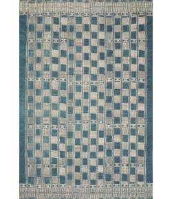 Loloi Mika MIK-08 BLUE / IVORY Area Rug 2 ft. 5 in. X 11 ft. 2 in. Rectangle