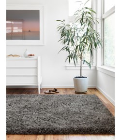 Loloi Mila Shag MIL-01 black Area Rug 5 ft. 0 in. X 7 ft. 6 in. Rectangle