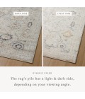 Loloi II Monroe Natural / Multi 5'-3" x 7'-9" Area Rug