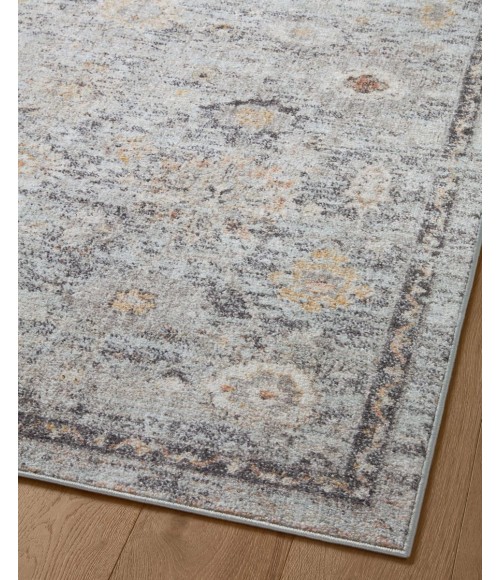 Loloi II Monroe Sky / Gold 5'-3" x 7'-9" Area Rug