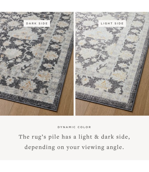 Loloi II Monroe Charcoal / Natural 7'-10" x 10' Area Rug