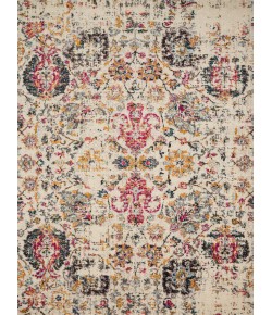 Loloi Nadia NN-01 IVORY / MULTI Area Rug 18 in. X 18 in. Sample