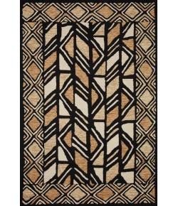Loloi Nala Black / Beige NAL-01 5ft. X 5ft. Round Rug