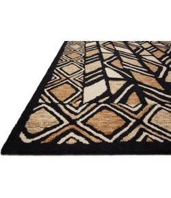 Loloi Nala Black / Beige NAL-01 5ft. X 5ft. Round Rug