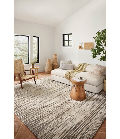 Neda Area Rug Loloi II Neda NED-01 Taupe / Stone 2'-3" x 3'-9" Area Rug