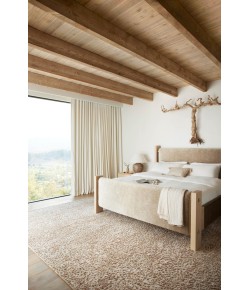 Loloi Neda NED-02 Ivory / Sand Area Rug 5 ft. 0 in. X 7 ft. 6 in. Rectangle