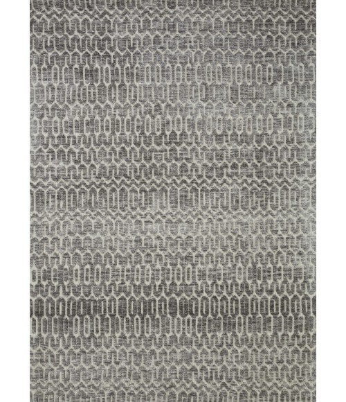 Neda Area Rug Loloi II Neda NED-03 Ivory / Charcoal 3'-6" x 5'-6" Area Rug