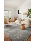 Neda Area Rug Loloi II Neda NED-03 Ivory / Charcoal 3'-6" x 5'-6" Area Rug