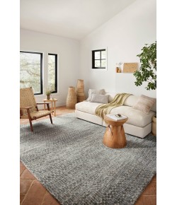 Loloi Neda NED-03 Ivory / Charcoal Area Rug 7 ft. 9 in. X 9 ft. 9 in. Rectangle