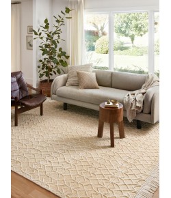 Loloi Noelle NOE-06 IVORY / GOLD Area Rug 18 in. X 18 in. Sample
