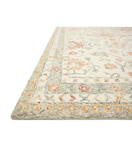 Loloi Norabel Ivory / Rust Rug NOR-03 8 ft. 6 in. X 12 ft. Rectangle - Rugs Town Loloi Norabel Ivory / Rust NOR-03 8 ft. 6 in. X 12 ft. Rectangle Rug
