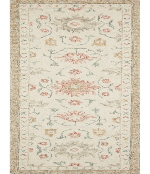 Loloi Norabel Ivory / Rust Rug NOR-03 8 ft. 6 in. X 12 ft. Rectangle - Rugs Town Loloi Norabel Ivory / Rust NOR-03 8 ft. 6 in. X 12 ft. Rectangle Rug
