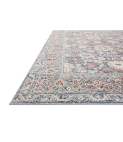 Loloi Odette ODT-07 Sky / Rust Area Rug 7 ft. 10 in. X 7 ft. 10 in. Round
