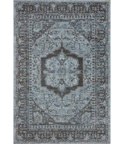 Loloi Odette ODT-08 Sky / Charcoal Area Rug 7 ft. 10 in. X 7 ft. 10 in. Round