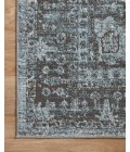 Loloi II Odette Sky / Charcoal 5'-3" x 5'-3" Round Accent Rug
