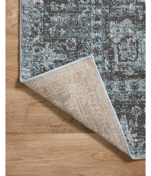 Loloi II Odette Sky / Charcoal 5'-3" x 5'-3" Round Accent Rug