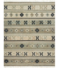 Loloi Owen OW-01 AQUA / INK Area Rug 18 in. X 18 in. Sample