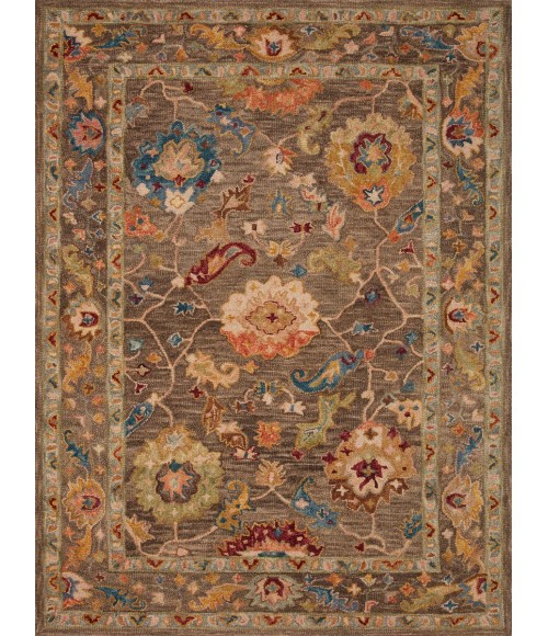Loloi Padma Charcoal / Multi PMA-01 8 ft. 6 in. X 12 ft. Rectangle Rug