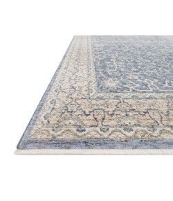 Loloi Pandora Dark Blue / Ivory PAN-04 7 ft. 10 in. X 7 ft. 10 in. Round Rug