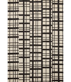 Chris Loves Julia x Loloi Polly POL-02 Black / Ivory Area Rug 3 ft. 6 in. X 5 ft. 6 in. Rectangle