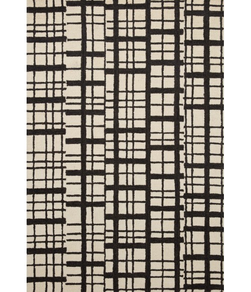 Polly Area Rug Chris Loves Julia x Loloi Polly POL-02 Black / Ivory 3'-6" x 5'-6" Area Rug