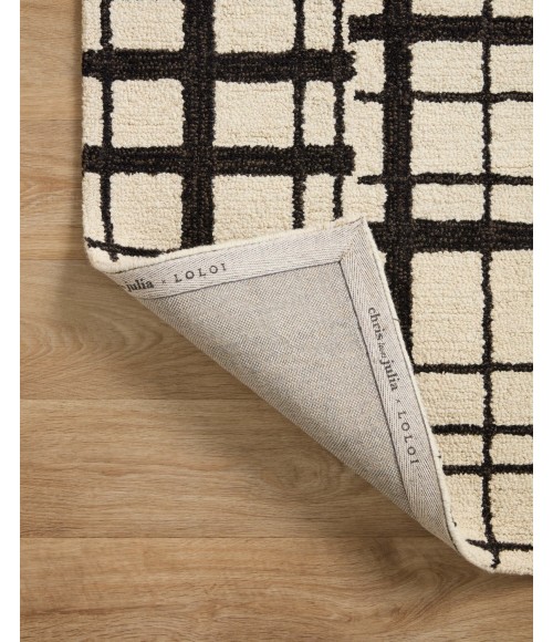 Polly Area Rug Chris Loves Julia x Loloi Polly POL-02 Black / Ivory 3'-6" x 5'-6" Area Rug