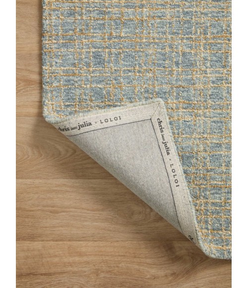Chris Loves Julia x Loloi  Polly POL-03 Blue / Sand 2'-3" x 3'-9" Area Rug