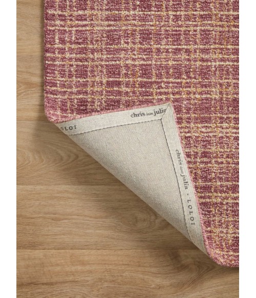 Chris Loves Julia x Loloi  Polly POL-03 Berry / Natural 2'-6" x 9'-9" Area Rug