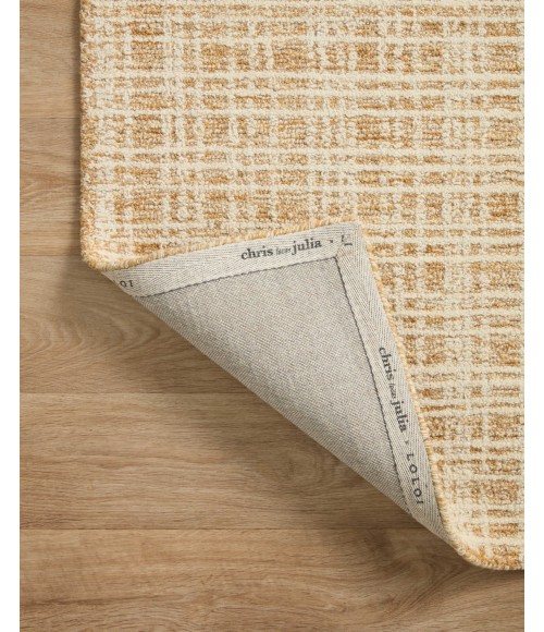 Chris Loves Julia x Loloi  Polly POL-03 Straw / Ivory 2'-3" x 3'-9" Area Rug