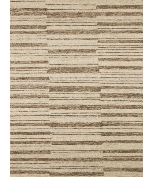 Chris Loves Julia x Loloi  Polly POL-04 Beige / Tobacco 18" x 18" Sample Area Rug