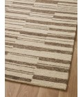 Chris Loves Julia x Loloi  Polly POL-04 Beige / Tobacco 18" x 18" Sample Area Rug