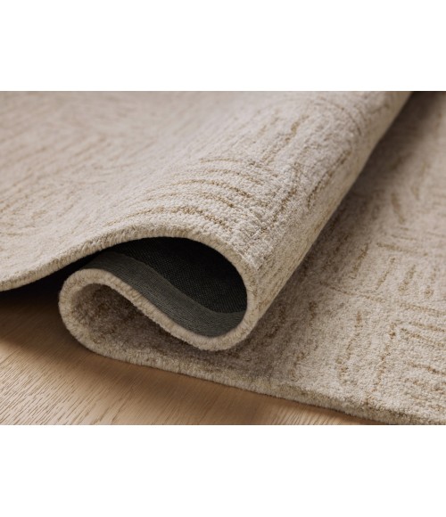 Chris Loves Julia x Loloi Polly Smoke / Sand POL-08 2 ft. 6 in. X 7 ft. 6 in. Rectangle Rug