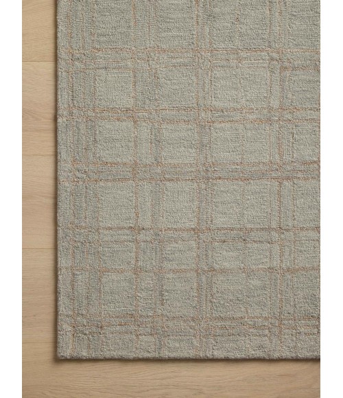 Chris Loves Julia x Loloi Polly Fog / Wheat POL-09 7 ft. 9 in. X 9 ft. 9 in. Rectangle Rug