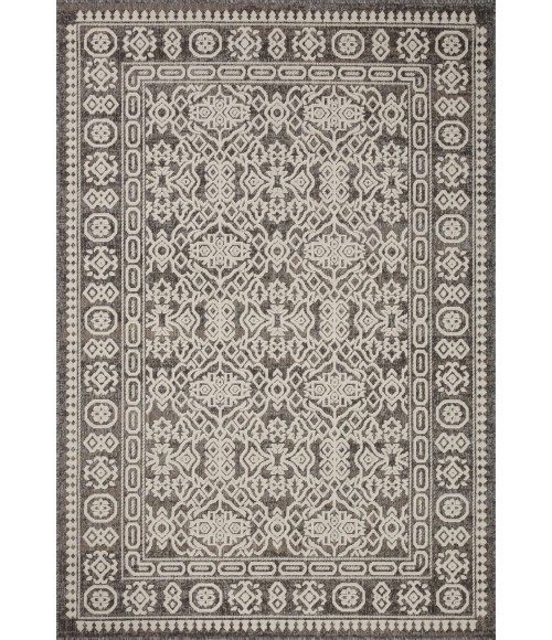 Rainier Area Rug Loloi II Rainier RAI-02 Pebble / Ivory 18" x 18" Sample Area Rug