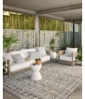 Rainier Area Rug Loloi II Rainier RAI-02 Pebble / Ivory 18" x 18" Sample Area Rug