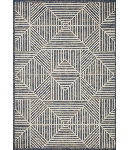 Loloi II Rainier RAI-03 Denim / Ivory 18" x 18" Sample Area Rug